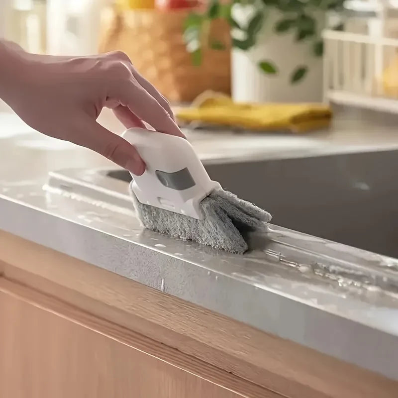 Universal brush for cleaning windows and doors, easy to clean.